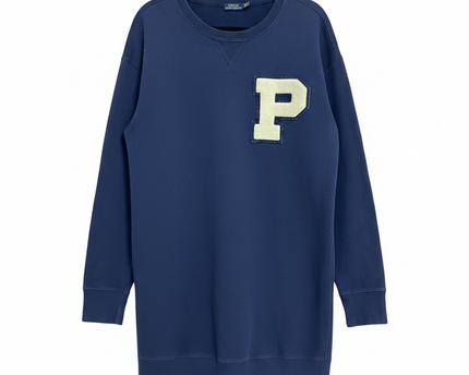 Ralph Lauren Navy Blue Varsity P Sweater