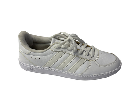 Adidas White Cloudfoam Plus Three-Stripes Sneakers