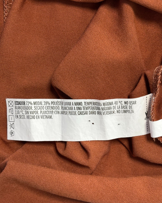 Forever 21 Brown Ruffle Bodice Mini Dress