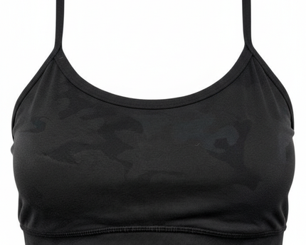 Lululemon Flow Y Strappy Back Camo Print Sports Top