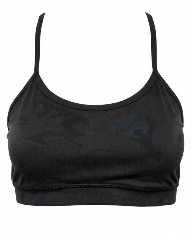 Lululemon Flow Y Strappy Back Camo Print Sports Top