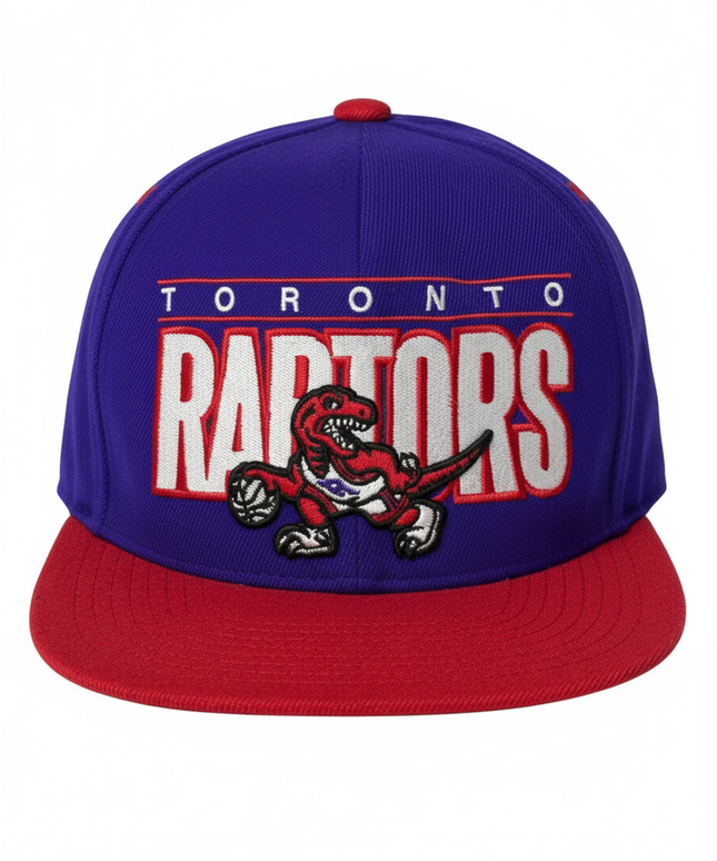 Mitchell & Ness Toronto Raptors Purple & Red Snapback Cap