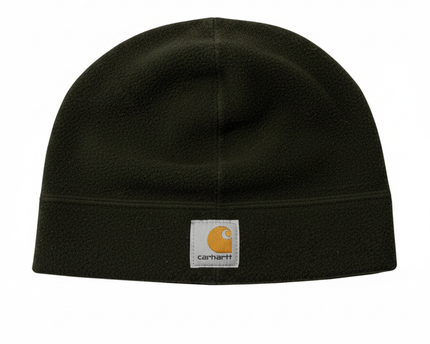 Carhartt Olive Green Fleece‑Lined Beanie Hat