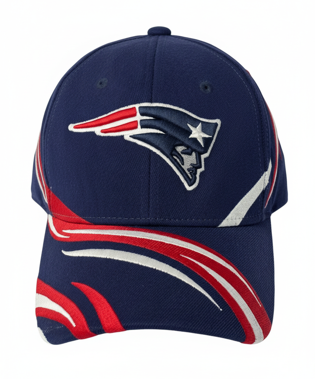 Reebok NFL New England Patriots Navy Blue & Red Dynamic Logo Cap