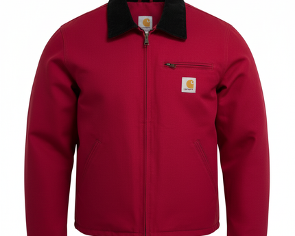 Reworked Carhartt Red Detroit Canvas Work Jacket