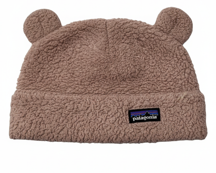 Patagonia Baby Furry Ear Pink Sherpa Fleece Beanie