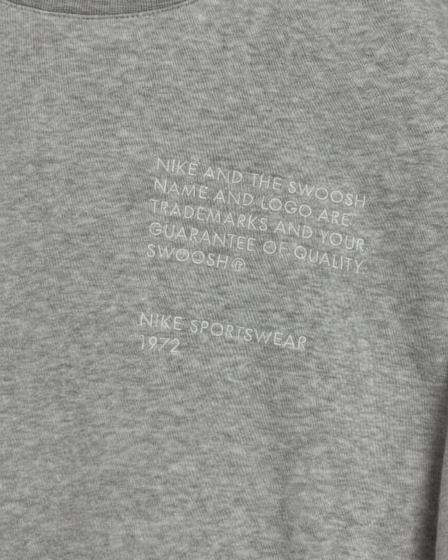 Nike Grey Graphic Print Crewneck Sweatshirt