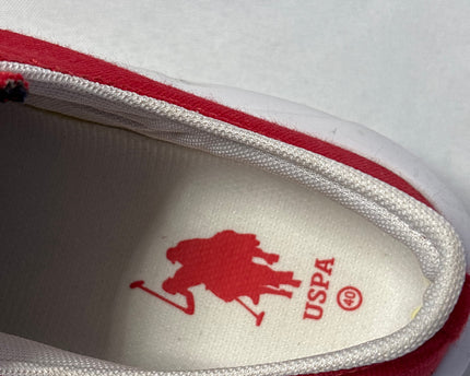 U.S. Polo Assn. Red Canvas Low Top Sneakers