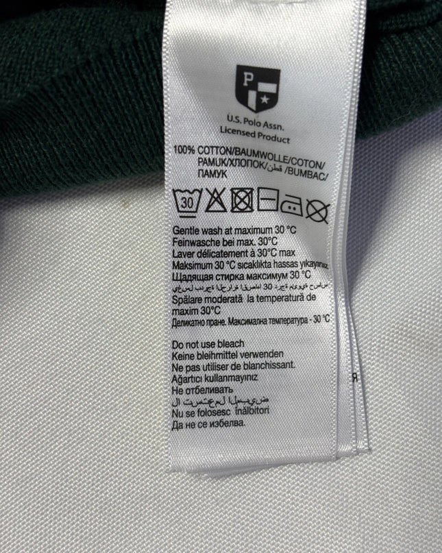 U.S. Polo Assn. Green Quarter-Zip Knit Sweater