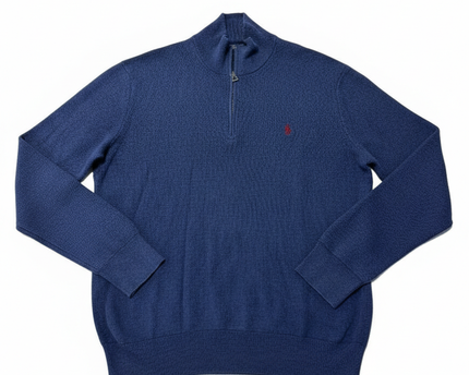 Ralph Lauren Pima Cotton Quarter-Zip Sweater