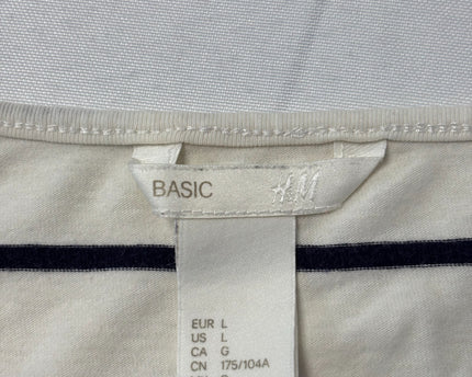 H&M Black and White Striped Tank Top