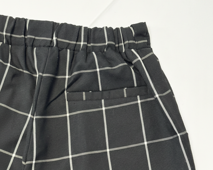 Cotton On Black/White Checkered Tapered Pants