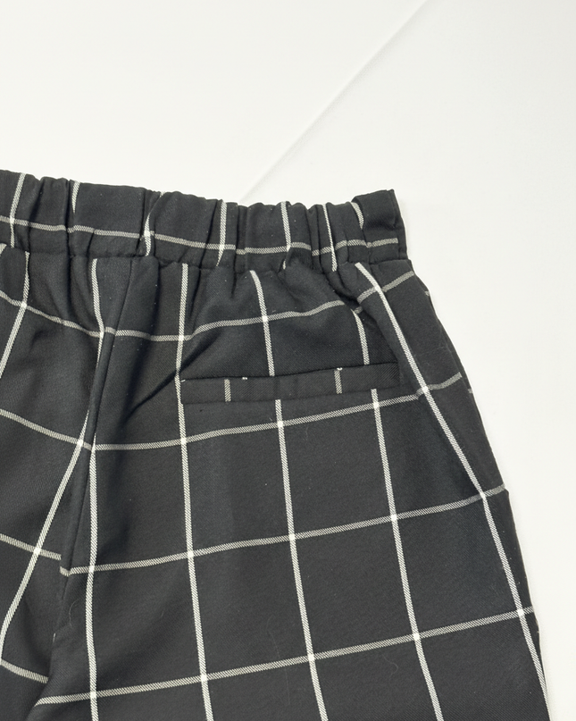 Cotton On Black/White Checkered Tapered Pants