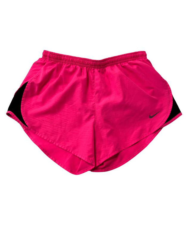 Nike Dri-FIT Pink with Black Mesh & Back Zip Pocket Running Shorts