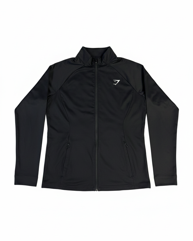 Gymshark Black Full Zip Performance Sports Jacket