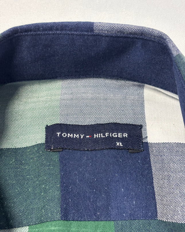 Tommy Hilfiger Green/Navy Blue Check Shirt