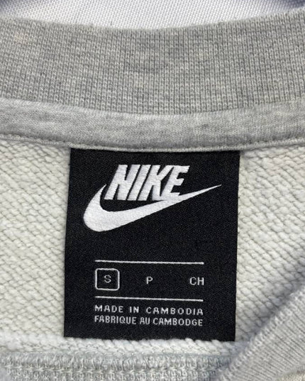 Nike Grey Graphic Print Crewneck Sweatshirt