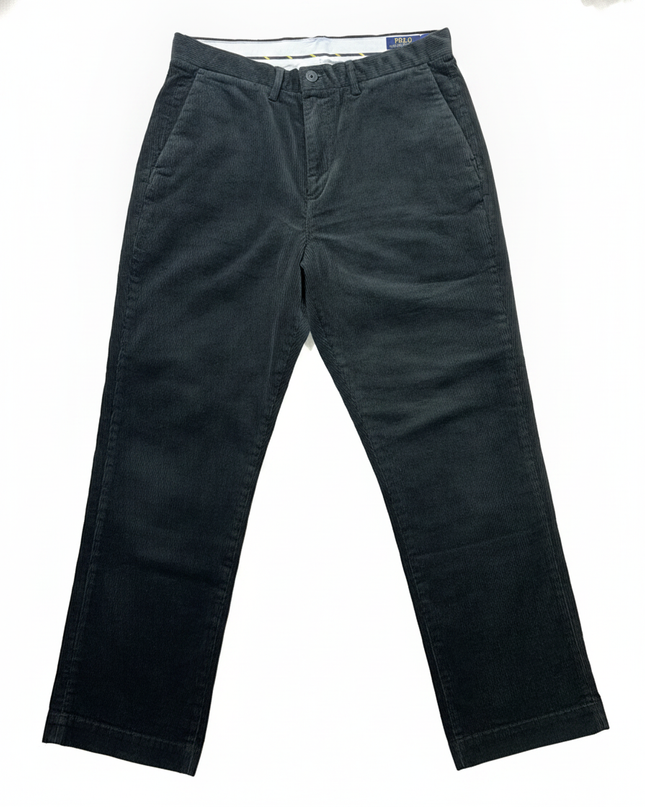 Polo Ralph Lauren Black Stretch Classic Fit Corduroy Pants