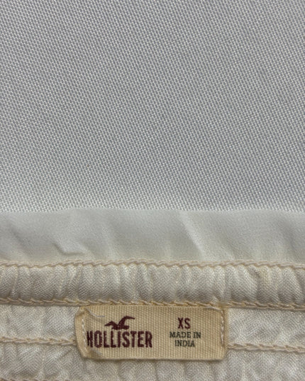 Hollister White Ruffle Smocked Off-The-Shoulder Mini Dress