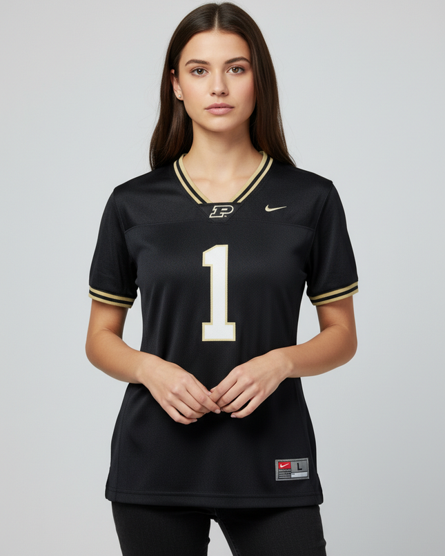 Nike Black Purdue University Boilermakers #1 Collegiate Jersey