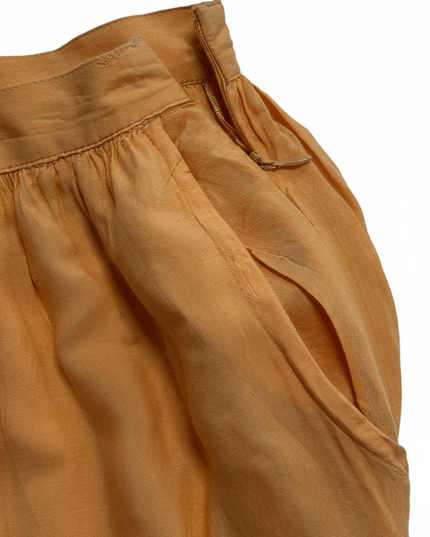 Zara TRF Orange High-Waisted Maxi Skirt