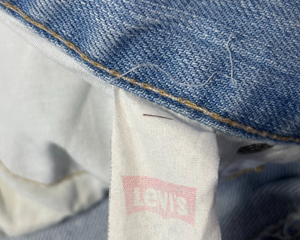 Levi's 501 Light Blue Straight Leg Button Fly Jeans