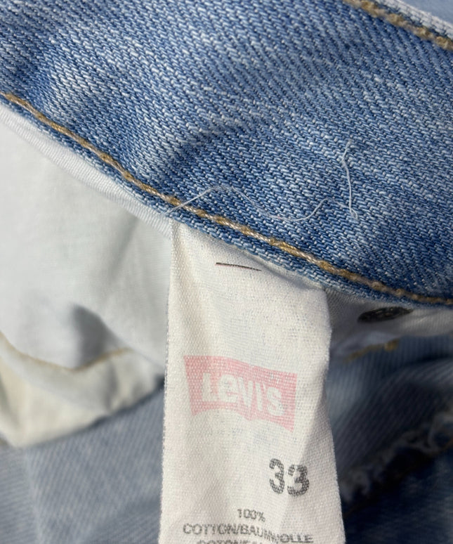 Levi's 501 Light Blue Straight Leg Button Fly Jeans