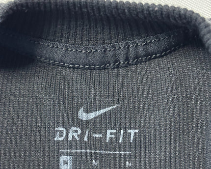 Nike Black Ribbed Mock Neck Cropped Tank Top
