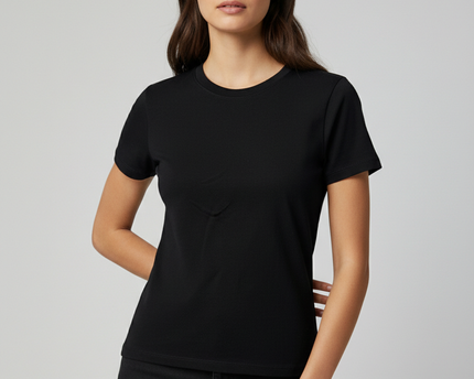 Pull&Bear Black Short Sleeve T-Shirt