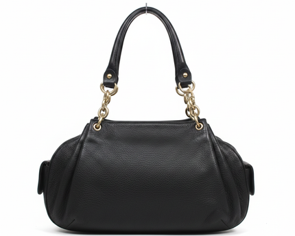 Juicy Couture Black Leather Chain Handle Shoulder Bag