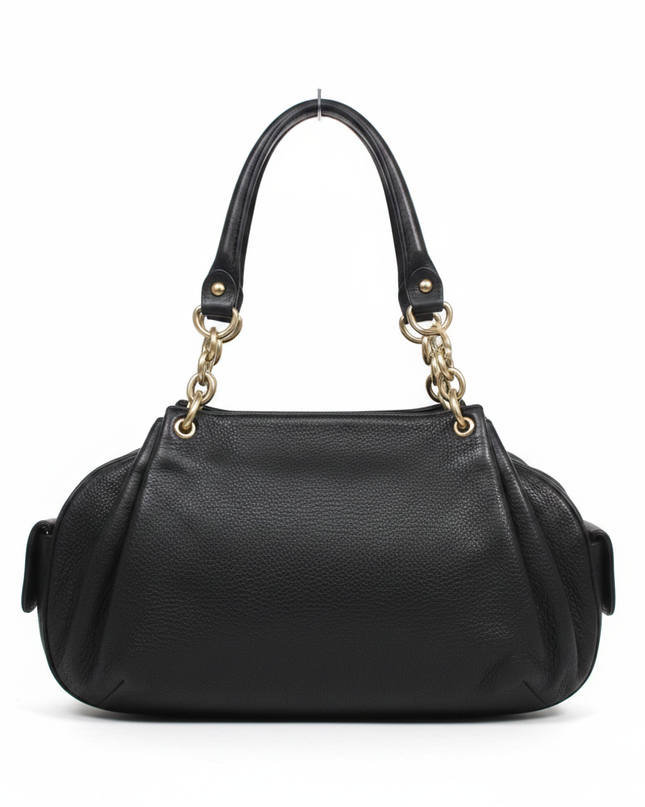 Juicy Couture Black Leather Chain Handle Shoulder Bag