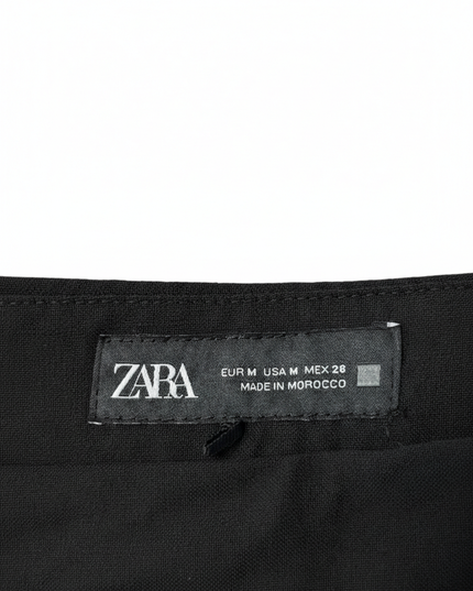 Zara Pleated in Black Mini Skort
