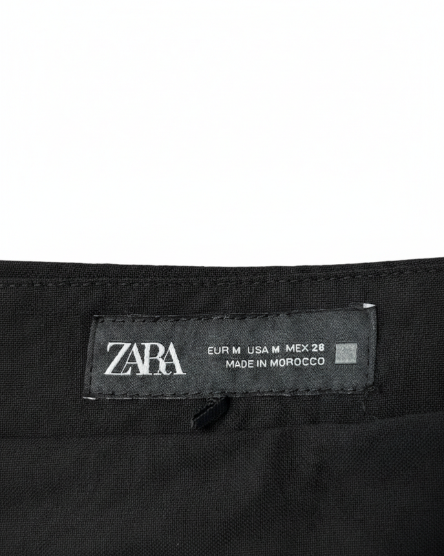 Zara Pleated in Black Mini Skort