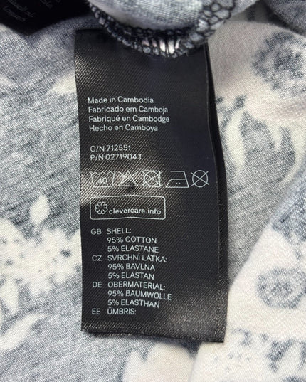 H&M Divided Black Floral Sleeveless Skater Dress