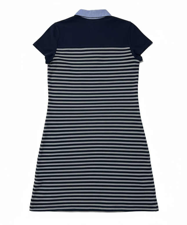 Tommy Hilfiger Navy Blue/White Striped Polo Dress