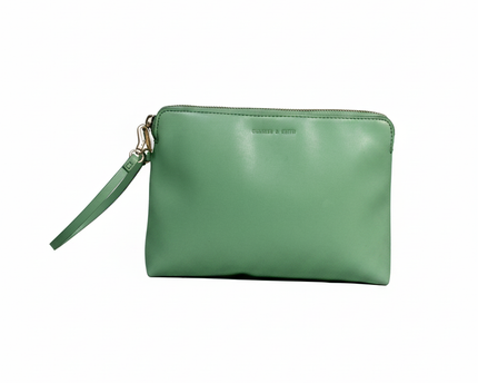 Charles & Keith Green Wristlet Pouch Bag