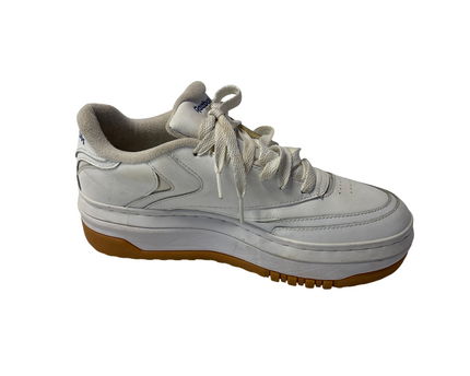 Reebok White Platform Gum Sole Sneakers