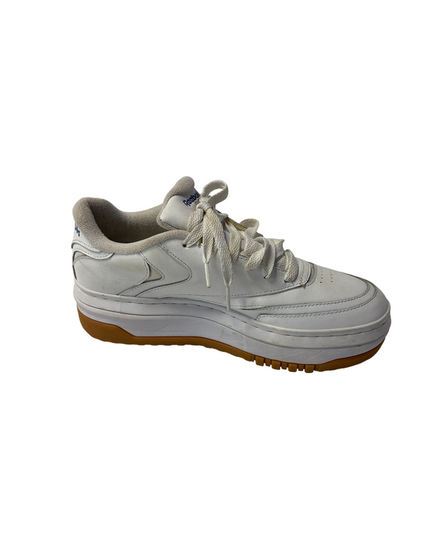 Reebok White Platform Gum Sole Sneakers