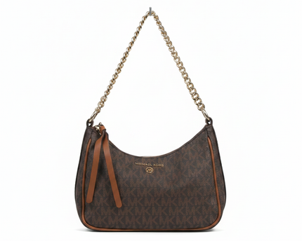 Michael Kors Brown Monogram Shoulder Bag