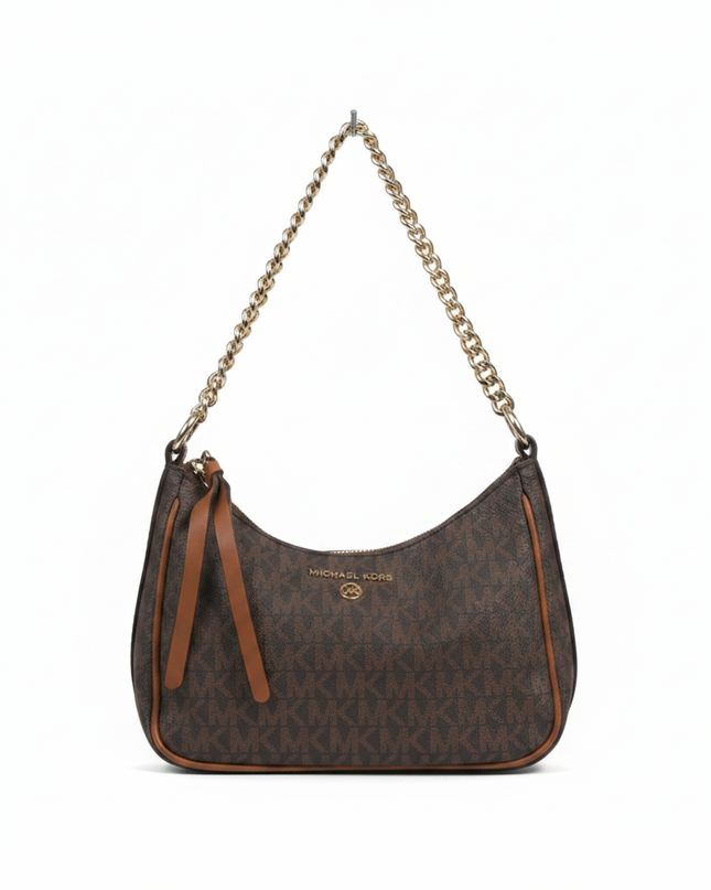 Michael Kors Brown Monogram Shoulder Bag