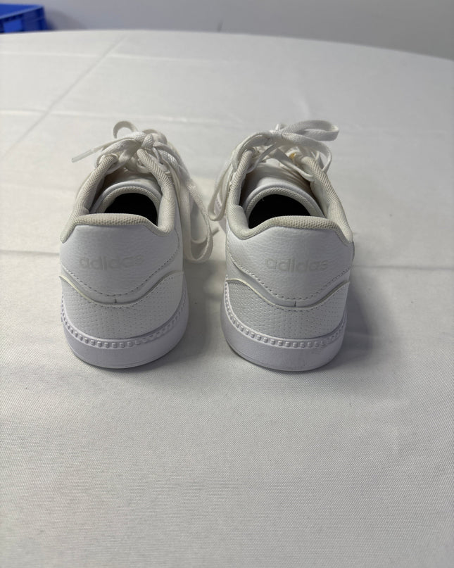 Adidas White Cloudfoam Plus Three-Stripes Sneakers