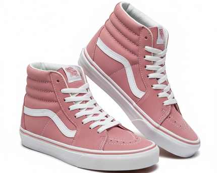 Vans Pink Suede Sk8-Hi High Top Sneakers