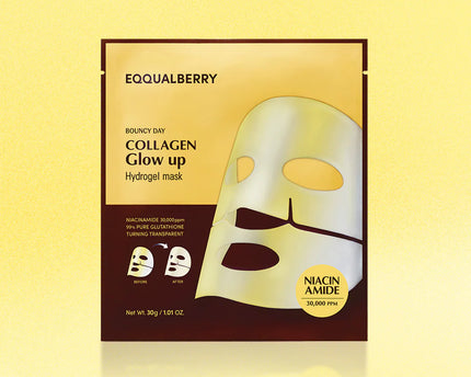 Eqqualberry Collagen Glow Up Hydrogel Mask 4PCS