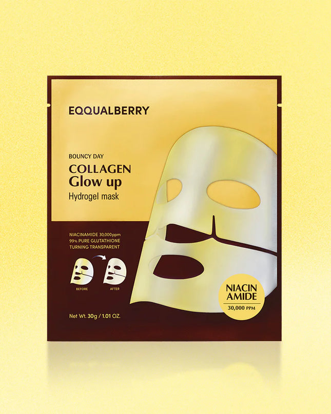 Eqqualberry Collagen Glow Up Hydrogel Mask 4PCS