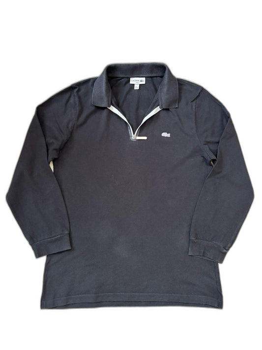 Lacoste Rugby Long Sleeve Black T-Shirt - M