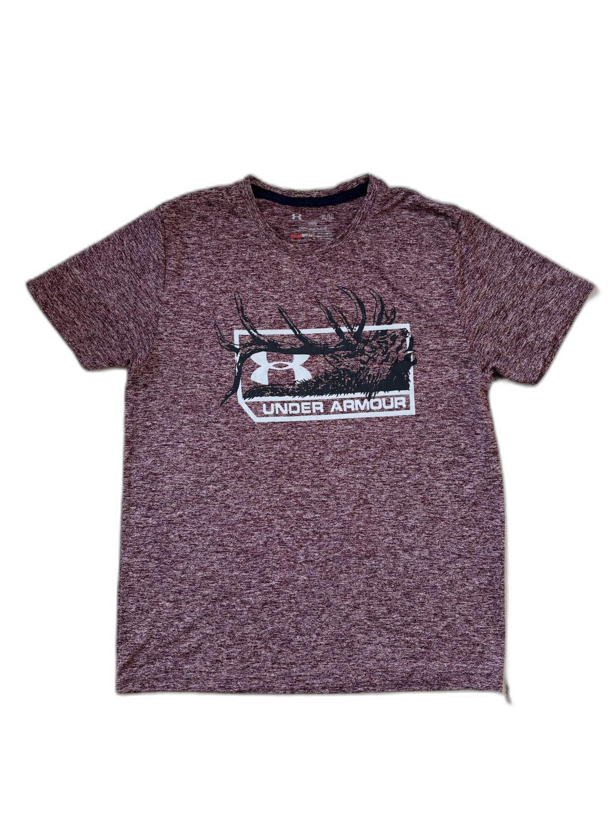 Under Armour Heat Gear Loose Fit Purple T-Shirt - M