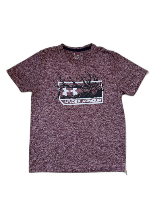 Under Armour Heat Gear Loose Fit Purple T-Shirt - M