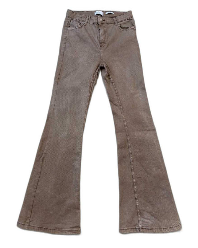 Bershka Flare Brown Denim Jeans - S | Waist: 28"