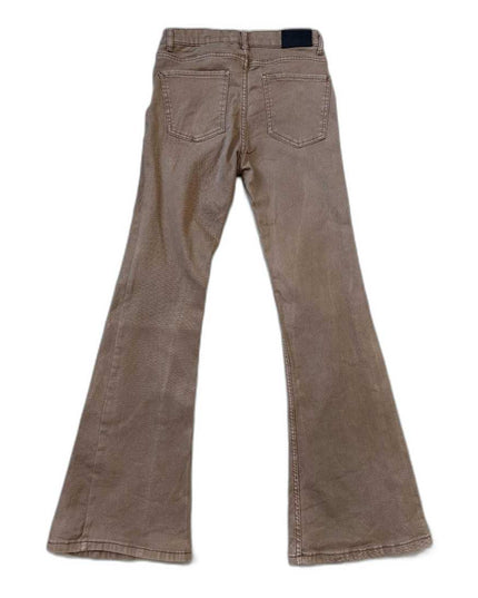 Bershka Flare Brown Denim Jeans - S | Waist: 28"
