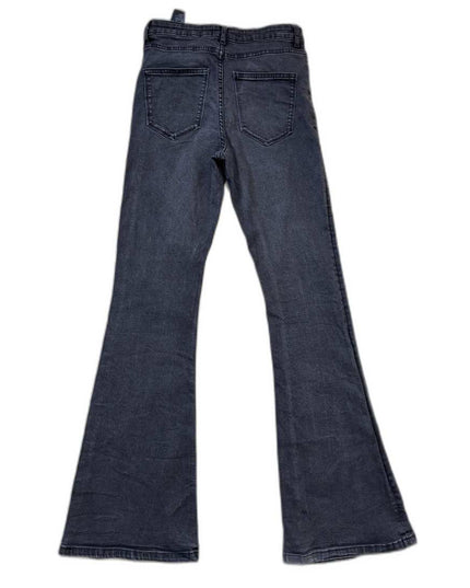 Zara Woman Premium Wide Leg Gray Denim Jeans - S | Waist: 28"